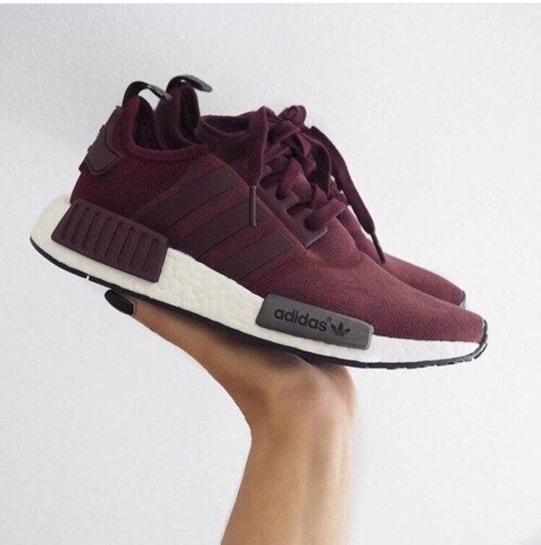 adidas nmd runner suede burgundy